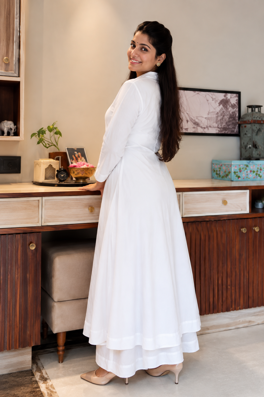 White Aura Festival Kurta Set