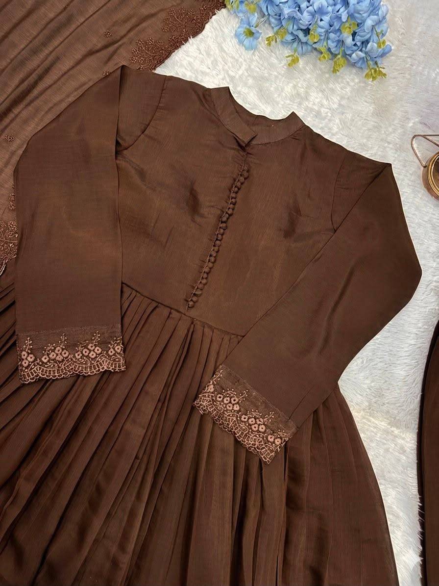 Designer Party Wear Embroidered Anarkali Gown