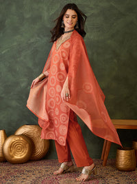 Sunset Rust Printed Kurta Pant