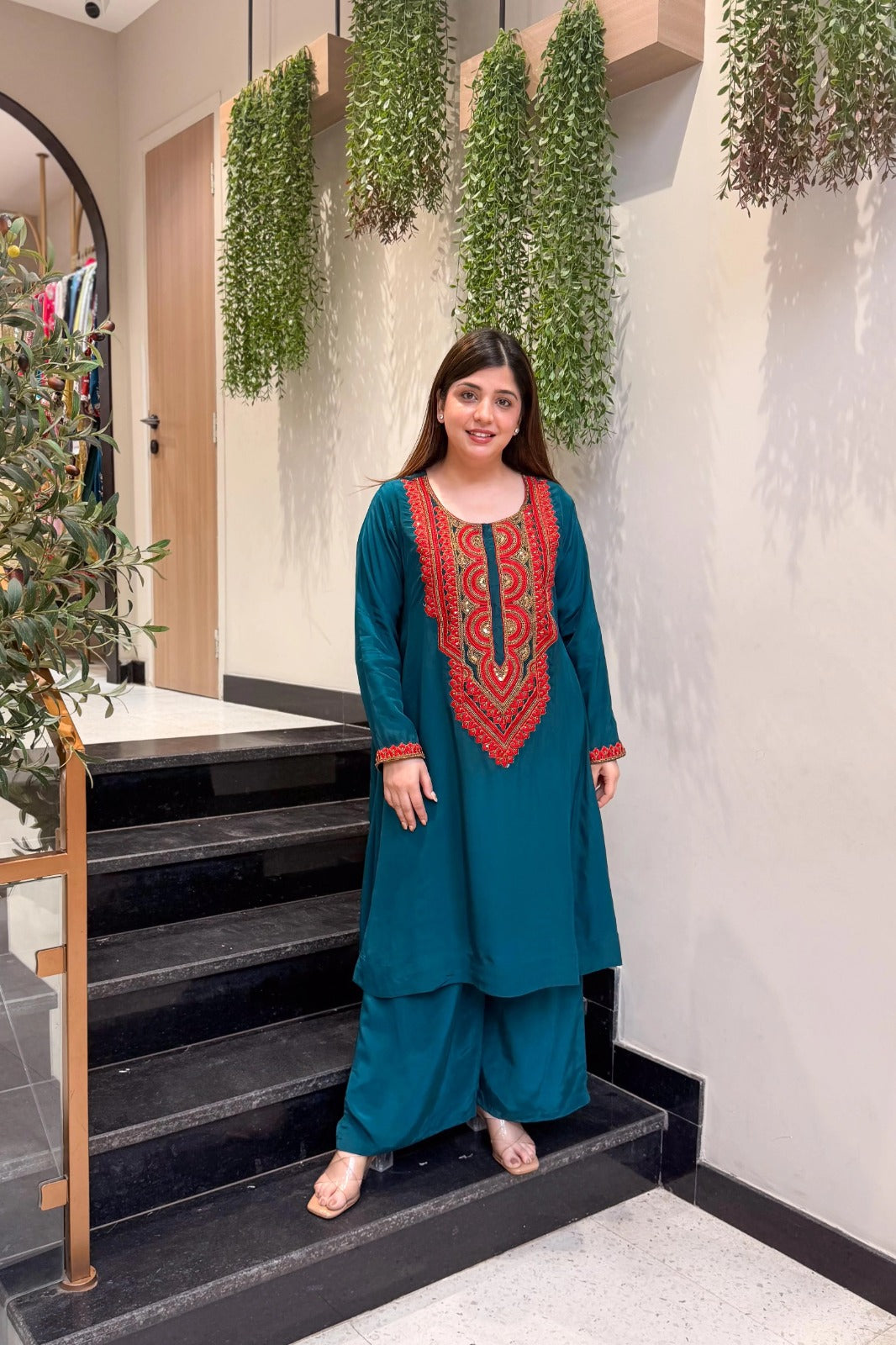 Rama Embroidered Co-Ord Set