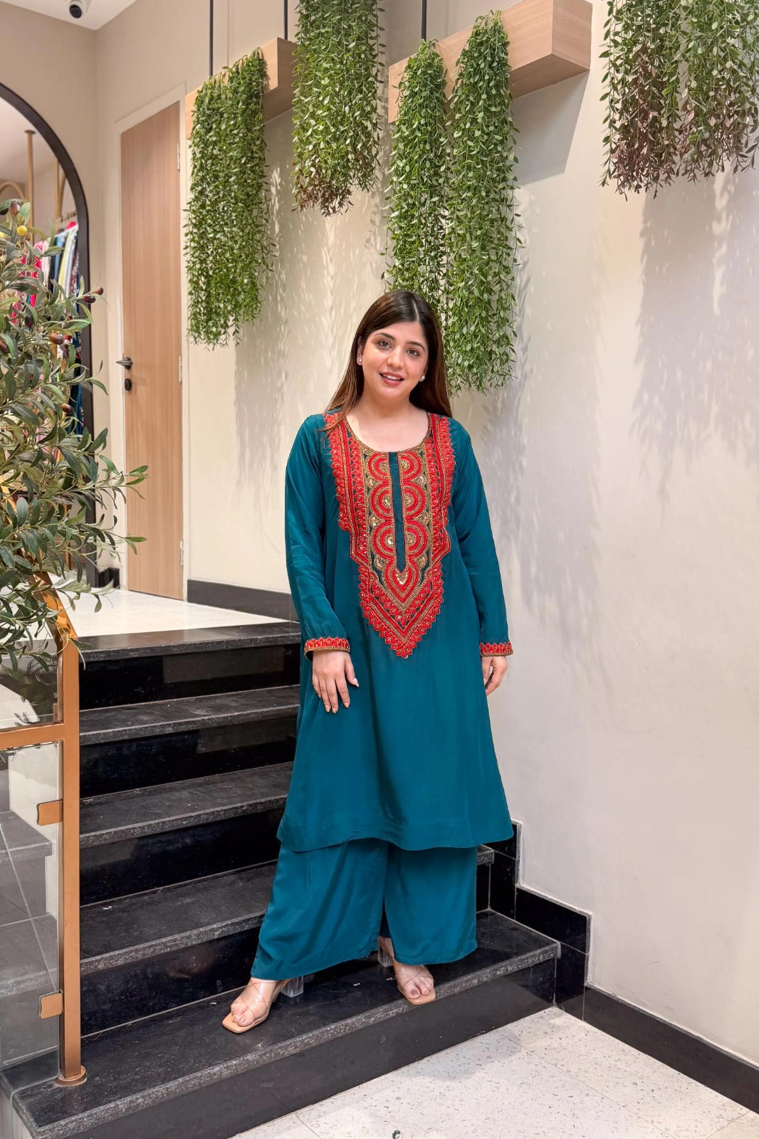Rama Embroidered Co-Ord Set
