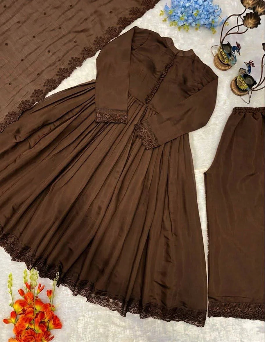 Designer Party Wear Embroidered Anarkali Gown